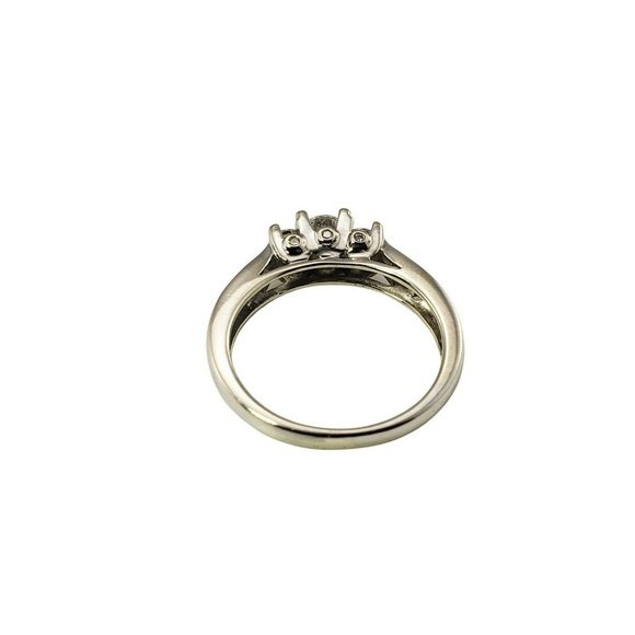 Vintage 14 Karat White Gold and Diamond Engagement Ring Size 6.25 #11156 - Picture 6 of 10